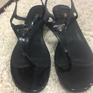 Prada leather sandals